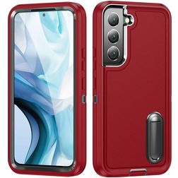 Mobigear Rugged Stand Samsung Galaxy S23 Plus Hardcase Back cover Antiurto con supporto - Rosso