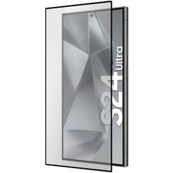 Mobiparts Regular Samsung Galaxy S24 Ultra Vidro temperado Película de ecrã - Compatível com capas - Preto