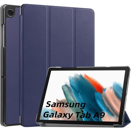 Mobigear Tri-Fold Samsung Galaxy Tab A9 (2023) Funda tipo libro - Azul oscuro
