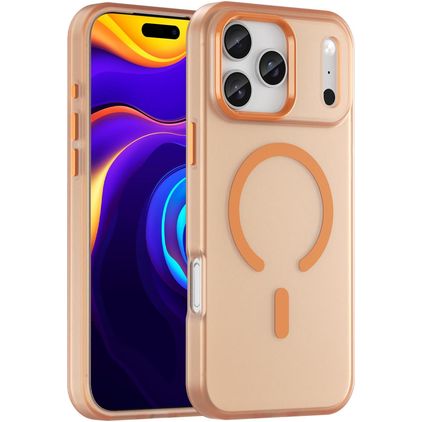Mobigear Shockproof iPhone 17 Pro Max MagSafe Hårdt Bagsidecover - Orange