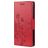 Mobigear Flowers Samsung Galaxy A53 Wallet case - Red