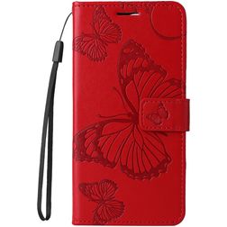 Mobigear Butterfly HONOR 200 Lite Capa livro Carteira - Vermelho