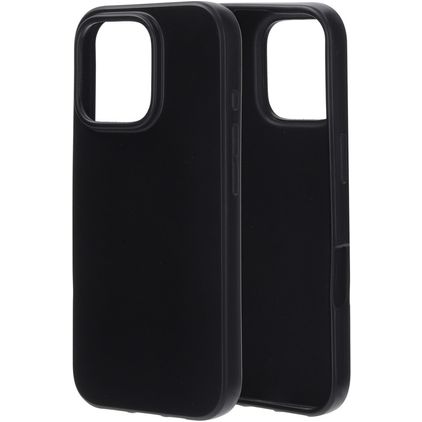 Mobiparts Classic iPhone 16 Pro TPU flexível Capa traseira - Preto