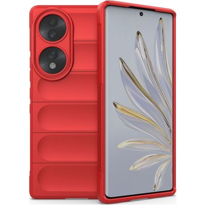 Mobigear Bumpy HONOR 70 Flexibel TPU Skal - Röd