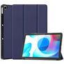 Mobigear Tri-Fold Realme Pad 10.4 (2021) Capa livro - Azul escuro