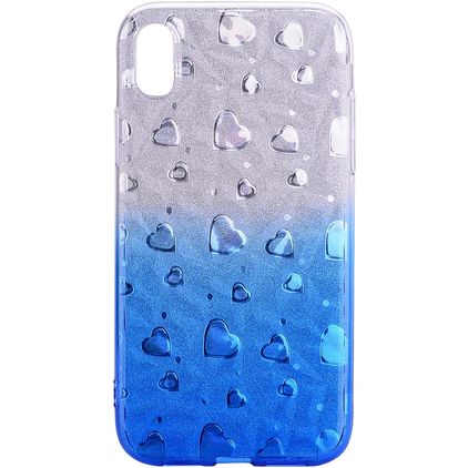 Mobigear Design iPhone XS Max Flexibilní TPU Zadní kryt - Modrá