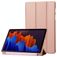 Mobigear Tri-Fold Gel Samsung Galaxy Tab S11 TPU / Leatherette Wallet case - Rose Gold