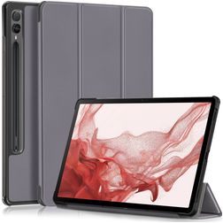 Mobigear Tri-Fold Samsung Galaxy Tab S9 Plus Pungetui + Stylus-holder - Grå