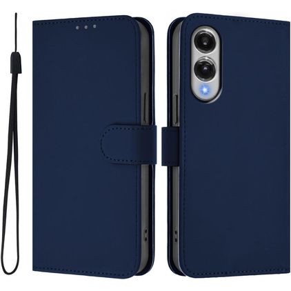 Mobigear Urban Wallet Samsung Galaxy S25 Edge Lompakkokotelo + Setelitasku - Laivastonsininen