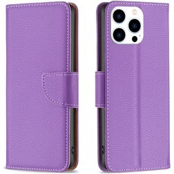 Mobigear Excellent iPhone 16 Pro Funda tipo libro Cartera - Morado
