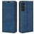 Mobigear Retro Slim Samsung Galaxy A26 Cover a libro portafoglio - Blu scuro
