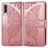 Mobigear Butterfly Samsung Galaxy A70 Cover a libro portafoglio - Oro rosa