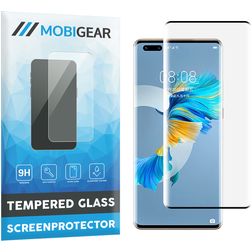 Mobigear Curved Huawei Mate 40 Pro Tempered Glass Screen Protector - Case Friendly - Black