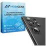 Mobigear Single Samsung Galaxy S23 Ultra Vidro temperado Protetor de lentes da câmara - Compatível com capas - Preto