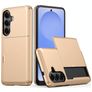Mobigear Card Samsung Galaxy S26 Plus Funda Plástico rígido Carcasa Antigolpes con tarjetero - Dorado