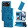Mobigear Sunflower iPhone 18 Pro Cover a libro portafoglio - Blu