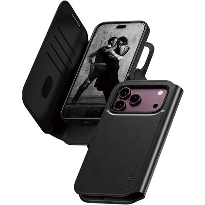CARE by PanzerGlass Tango Two-in-One iPhone 18 Pro Max MagSafe 2-in-1-lompakkokotelo irrotettavalla kuorella + Setelitasku - Musta