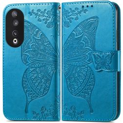 Mobigear Butterfly HONOR 90 Wallet case - Blue