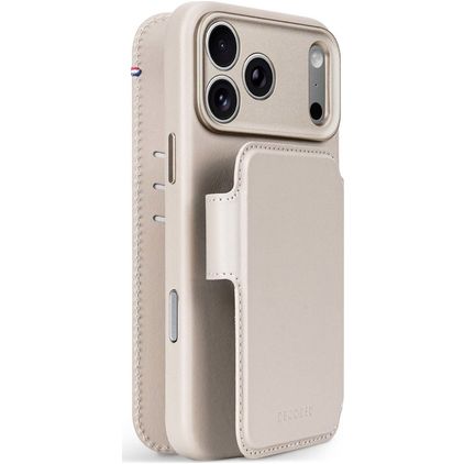 Decoded Detachable Wallet iPhone 18 Pro Max MagSafe Case Genuine Leather Detachable 2-in-1 Wallet Case Wallet - Taupe