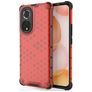 Mobigear Honeycomb HONOR 50 Hardcase Back cover Antiurto - Rosso