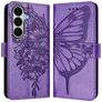 Mobigear Butterfly Samsung Galaxy A27 Wallet case - Purple