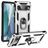 Mobigear Armor Ring Google Pixel 7 Pro Hard Case Back cover Shockproof with Ring Holder - Silver