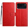 Mobigear Mandala iPhone 18 Pro Max Funda tipo libro Cartera - Rojo