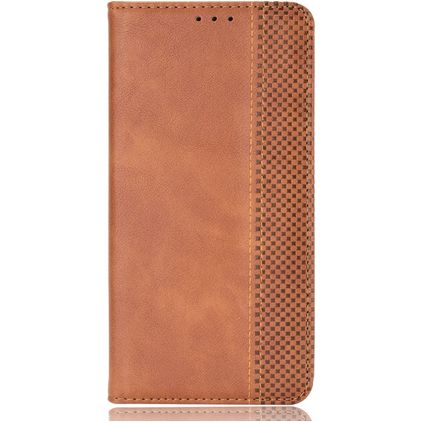 Mobigear Sensation TCL 305 Funda tipo libro Cartera - Marrón