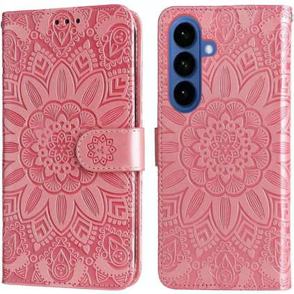 Mobigear Sunflower Samsung Galaxy S26 Wallet case - Rose Gold