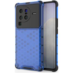 Mobigear Honeycomb Vivo X80 Pro Kova Suojakuori Iskunkestävä - Sininen