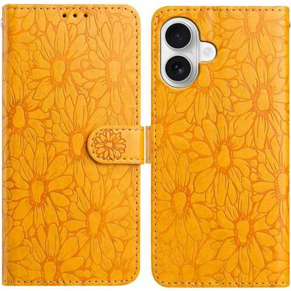 Mobigear Flowers iPhone 17 Wallet case - Yellow