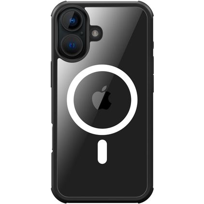 Valenta Full Cover iPhone 16 MagSafe Tempered glass Back cover Shockproof - Black