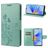 Mobigear Flowers OPPO A17 Capa livro Carteira - Verde