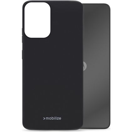 Mobilize Rubber Gelly Motorola Moto E14 TPU flexível Capa traseira - Preto