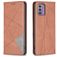 Mobigear Rhombus Slim Nokia G42 Plånboksfodral - Brun