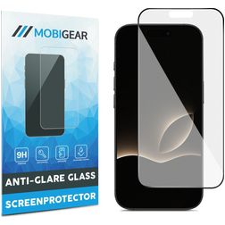 Mobigear Premium iPhone Air Tempered Glass Screen Protector Anti-Glare - Case Friendly - Black