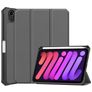 Mobigear Tri-Fold Shockproof iPad Mini 6 (2021) Plånboksfodral + Pennhållare - Grå