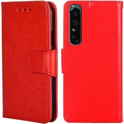 Mobigear Wallet Sony Xperia 1 IV Capa livro Carteira - Vermelho