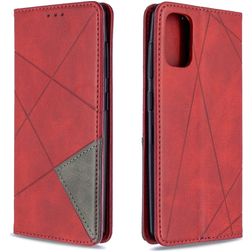Mobigear Rhombus Slim Samsung Galaxy A41 Plånboksfodral - Röd