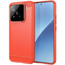 Mobigear Brushed Slim Xiaomi 15 Flexible TPU Back cover - Red