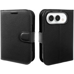 Mobigear Classic iPhone Duo Funda tipo libro Cartera - Negro