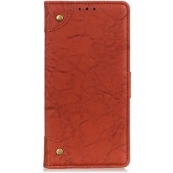 Mobigear Ranch OPPO Reno 4 Pro 5G Cover a libro portafoglio - Marrone