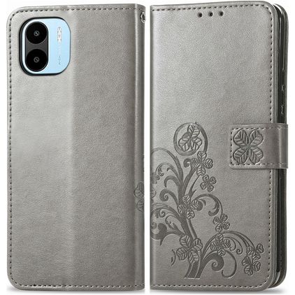 Mobigear Clover Xiaomi Redmi A1 4G Funda tipo libro Cartera - Gris