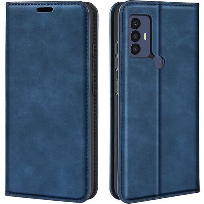 Mobigear Retro Slim TCL 30 SE Funda tipo libro Cartera - Azul oscuro