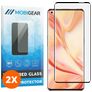 Mobigear Curved OPPO Find X2 Pro Tempered Glass Screen Protector - Case Friendly - Black (2-Pack)