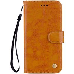 Mobigear Wallet Huawei P20 Lite (2018) Cover a libro portafoglio - Cognac