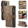 CaseMe C30 iPhone 13 Pro Max Cover a libro portafoglio - Marrone