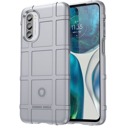 Mobigear Rugged Shield Motorola Moto G82 Flexible TPU Back cover Shockproof - Grey