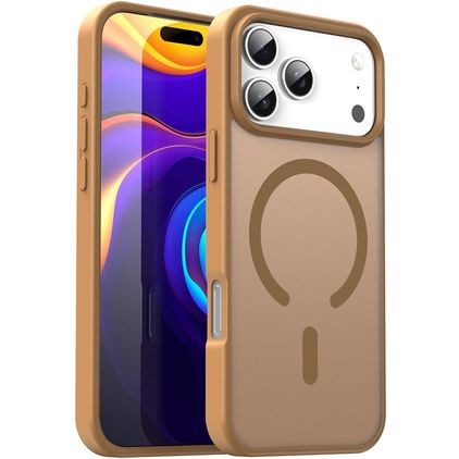 Mobigear Shockproof iPhone 17 Pro Max MagSafe Hardcase Back cover - Desert Gold
