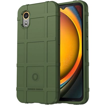 Mobigear Rugged Shield Samsung Galaxy Xcover 7 TPU flexible Carcasa Antigolpes - Verde